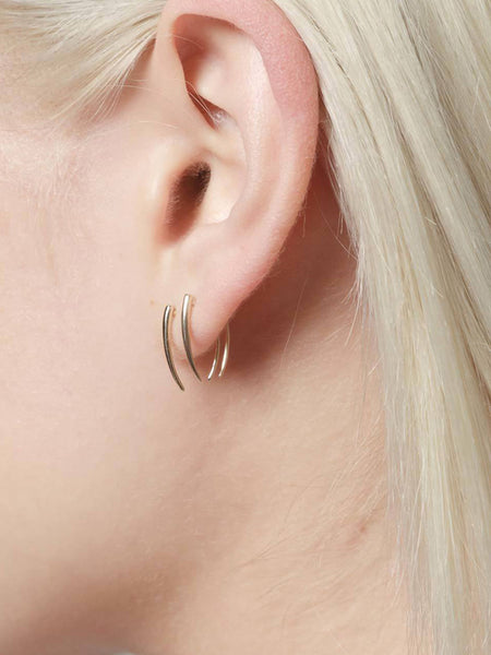 Classic Infinite Tusk 14K Gold Earrings