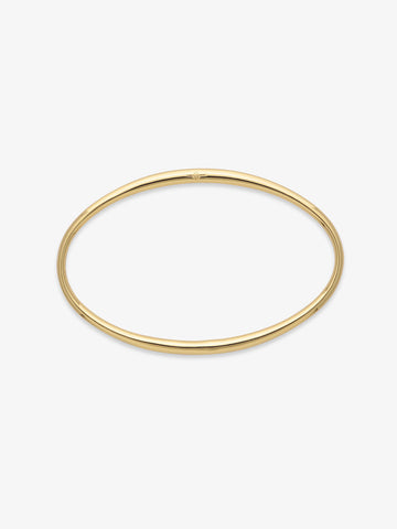 Egg Cuff Yellow Gold Bracelet THE WHITEBEAM SHOP
