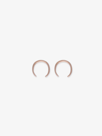 14K Rose Gold Mini Rising Tusk Earring THE WHITEBEAM SHOP
