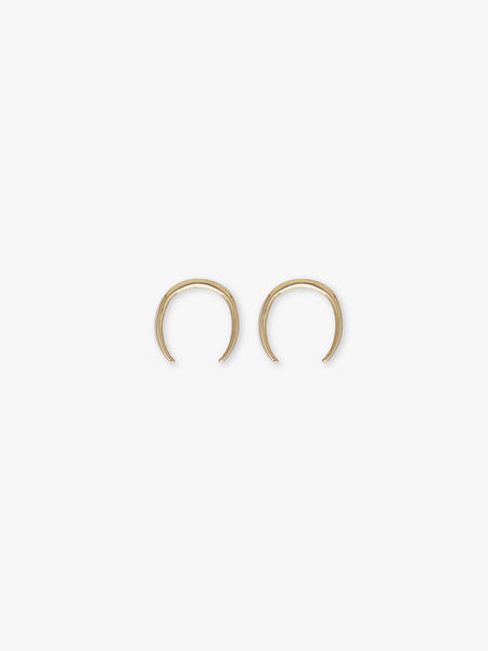 14K Yellow Gold Mini Rising Tusk Earring THE WHITEBEAM SHOP