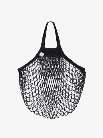 Black Cotton String Bag